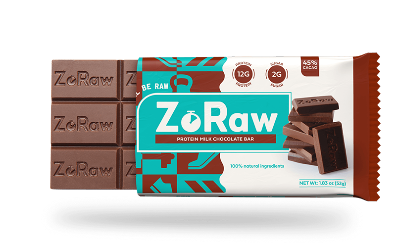 Milk Chocolate Bars with Protein (Box of 12)